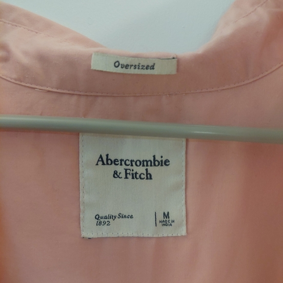 Abercrombie & Fitch Pink Oversized Shirt - Picture 3 of 6